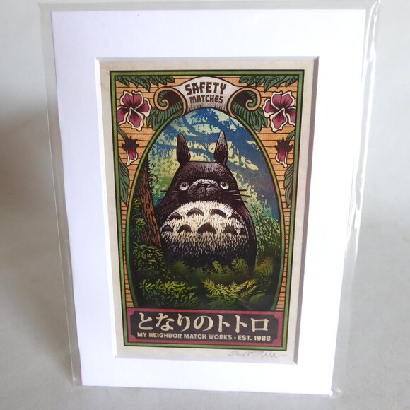 NEW MY NEIGHBOR TOTORO STUDIO GHIBLI ART PRINT BY CHET PHILLIPS (SIGNED) - Picture 1 of 8